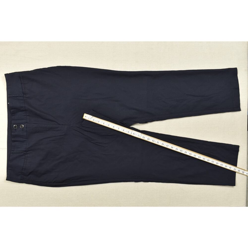 Lane Bryant Women's Size 22R Navy Blue Straight Leg Trouser Pants Rayon Blend S - Picture 2 of 8